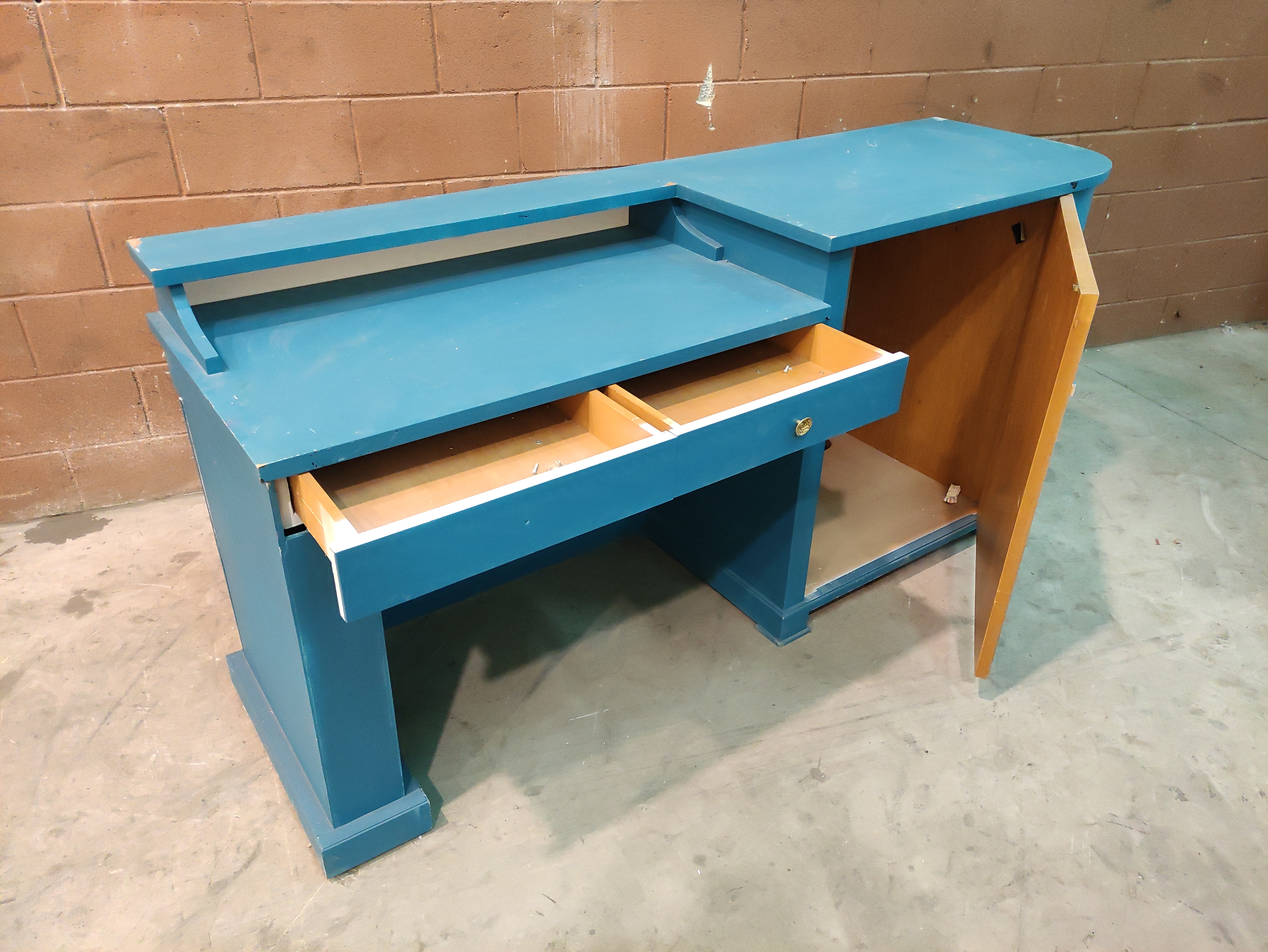 mostrador recepcion oficina pintado 78-90.5x195x59 1+1u